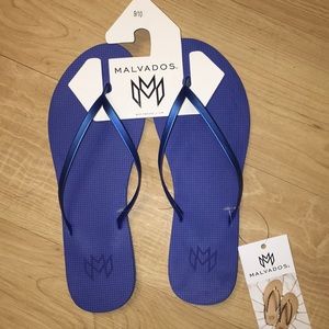 MALVADOS Lux-Grace flip flops sz: 9/10 US